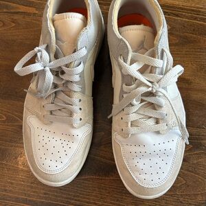 Men's White and tan Jordan’s Sneakers